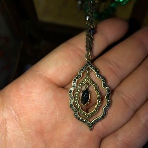 Black stone necklace